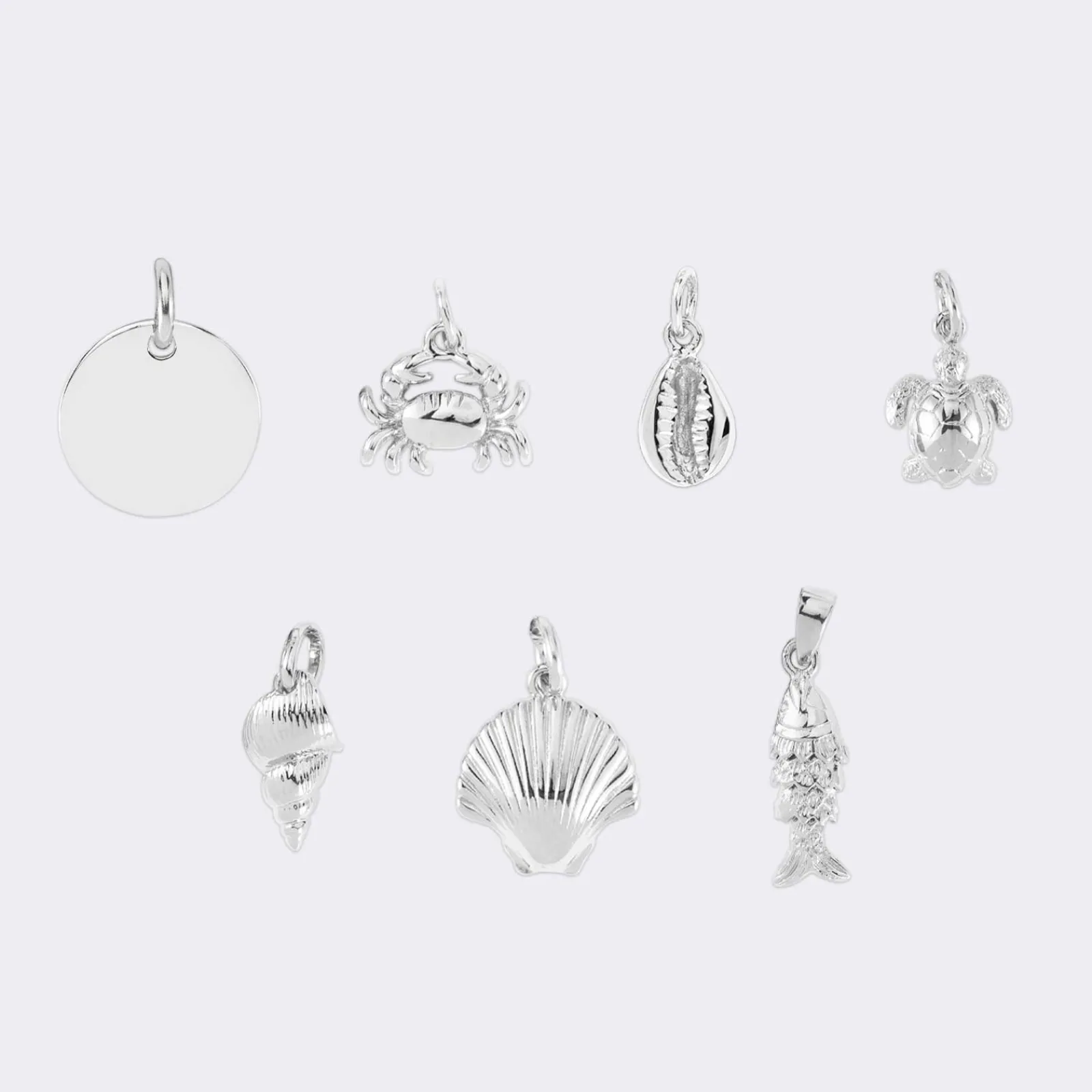 Online HappyBulle Bracelet chaîne ovale ouvert personnalisé médaille gravée argent 15 mm et breloque(s) summer - à composer Argent rhodié 925