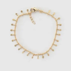 New HappyBulle Bracelet chaîne pampilles plaqué or