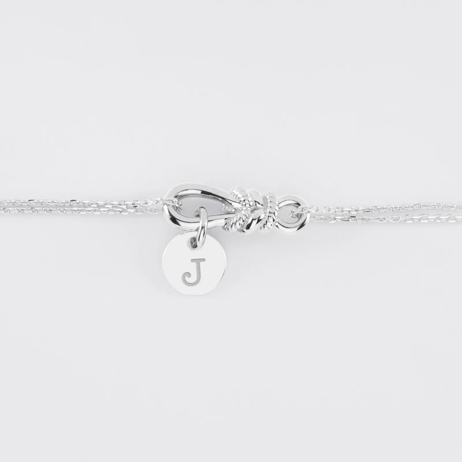 Sale HappyBulle Bracelet chaîne personnalisé "Le lien" et médaille gravée argent 10 mm - x Lilylovesfashion Argent rhodié 925