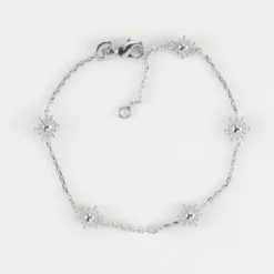New HappyBulle Bracelet chaîne étoile brillante argent Argent rhodié 925