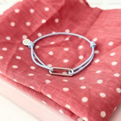 Best HappyBulle Bracelet cordon maillon argent 20x7 mm Argent rhodié 925