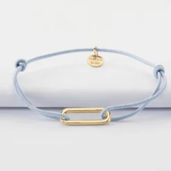 Best HappyBulle Bracelet cordon maillon plaqué or 20x7 mm Plaqué or 18k