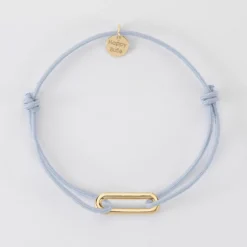 Best HappyBulle Bracelet cordon maillon plaqué or 20x7 mm Plaqué or 18k