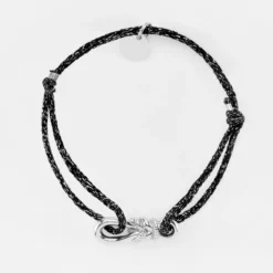 New HappyBulle Bracelet cordon pailleté "Le lien" argent - x Lilylovesfashion Argent rhodié 925