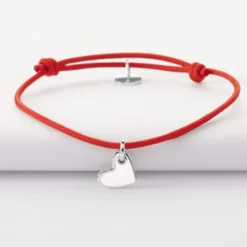 Discount HappyBulle Bracelet enfant coeur email argent 10 mm Argent rhodié 925