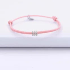 Hot HappyBulle Bracelet enfant cordon double personnalisé collection Chapitre argent - à composer Argent rhodié 925