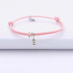 Hot HappyBulle Bracelet enfant cordon double personnalisé collection Chapitre argent - à composer Argent rhodié 925