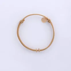 Best HappyBulle Bracelet enfant cordon double personnalisé collection Chapitre plaqué or - à composer Plaqué or 18k