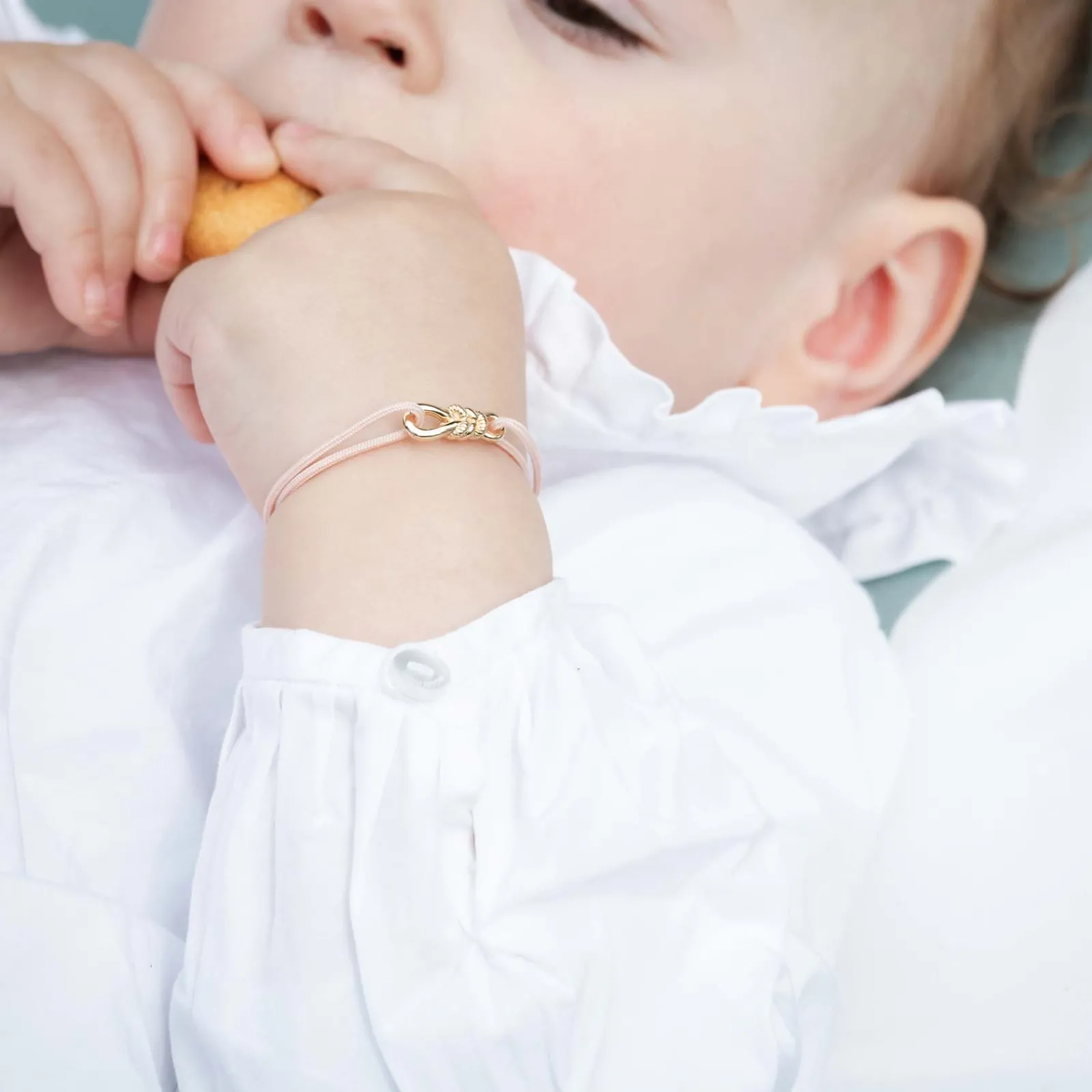 Sale HappyBulle Bracelet enfant cordon "Le lien" plaqué or - x Lilylovesfashion Plaqué or 18k