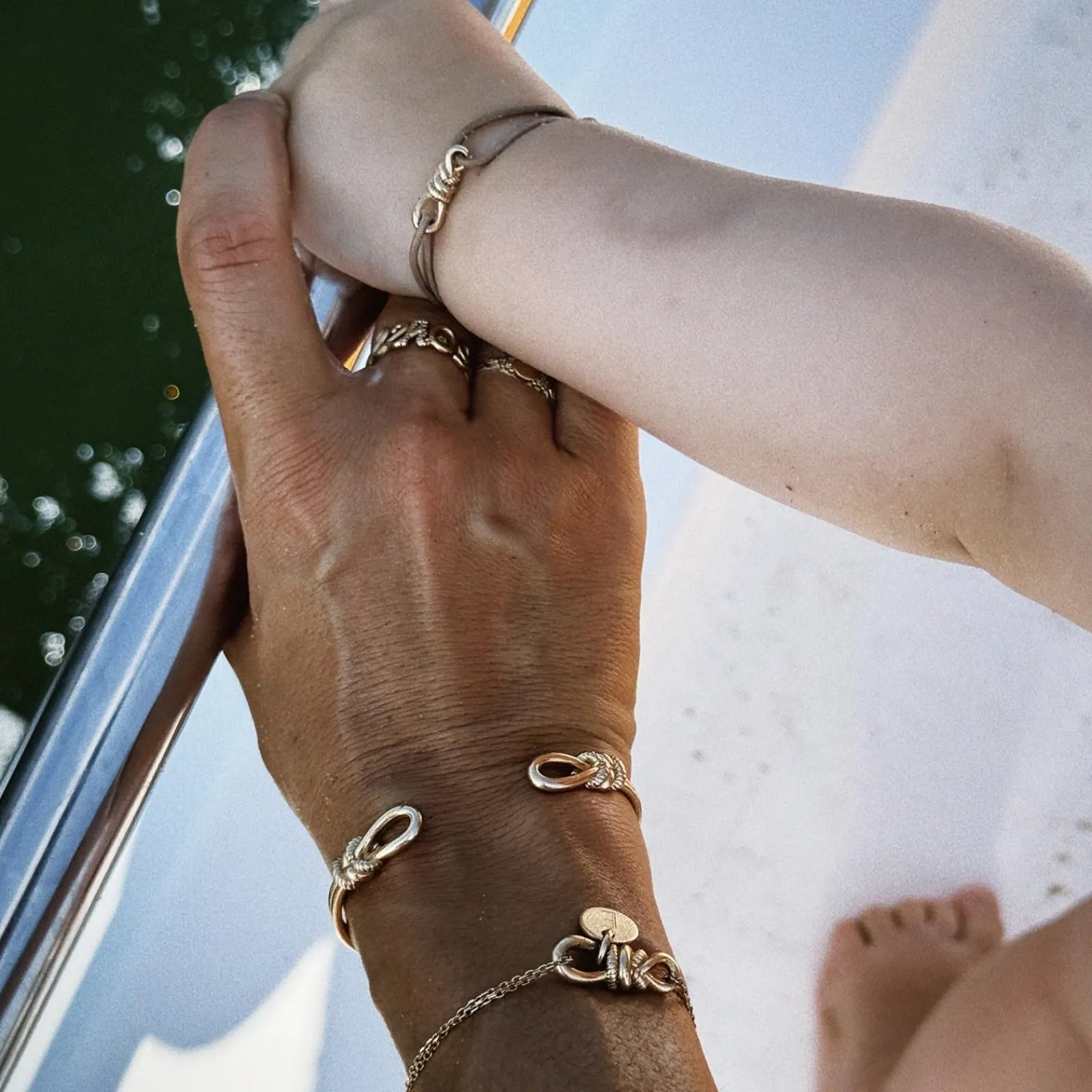 Sale HappyBulle Bracelet enfant cordon "Le lien" plaqué or - x Lilylovesfashion Plaqué or 18k