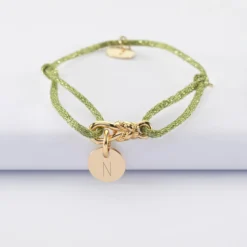 HappyBulle Bracelet enfant cordon pailleté personnalisé 