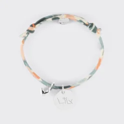Outlet HappyBulle Bracelet enfant Liberty personnalisé médaille gravée argent 15 mm et breloque petit coeur bombé 7 mm - x Atelier Wagram Argent rhodié 925