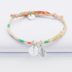 Discount HappyBulle Bracelet enfant Liberty personnalisé médaille gravée argent 10 mm et breloque(s) summer - à composer Argent rhodié 925