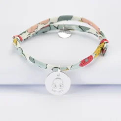 Online HappyBulle Bracelet enfant Liberty personnalisé médaille gravée argent 15 mm - Edition spéciale KIDS Argent rhodié 925