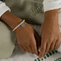 Online HappyBulle Bracelet enfant Liberty personnalisé médaille gravée argent 15 mm - Edition spéciale KIDS Argent rhodié 925