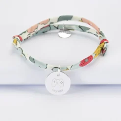 Online HappyBulle Bracelet enfant Liberty personnalisé médaille gravée argent 15 mm - Edition spéciale KIDS Argent rhodié 925
