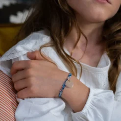 Outlet HappyBulle Bracelet enfant Liberty personnalisé médaille gravée plaqué or 15 mm - Edition spéciale KIDS Plaqué or 18k