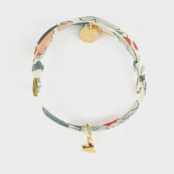 Outlet HappyBulle Bracelet enfant Liberty petit coeur bombé plaqué or 7 mm - x Atelier Wagram Plaqué or 18k