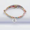 Outlet HappyBulle Bracelet enfant personnalisé Liberty médaille lettre initiale argent 11mm