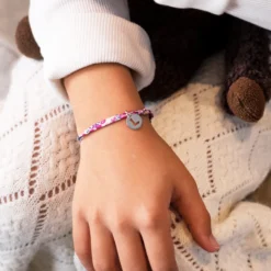 Outlet HappyBulle Bracelet enfant personnalisé Liberty médaille lettre initiale argent 11mm