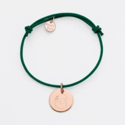 Discount HappyBulle Bracelet enfant personnalisé médaille gravée plaqué or rose 15 mm - x Barbapapa Plaqué or rose 18k