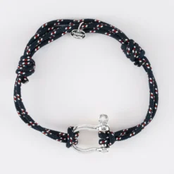 Online HappyBulle Bracelet homme cordage marin double manille argent 20 mm Argent rhodié 925