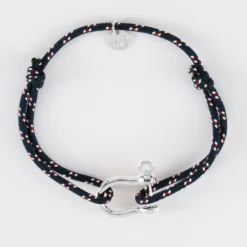 Online HappyBulle Bracelet homme cordage marin manille argent 20 mm Argent rhodié 925