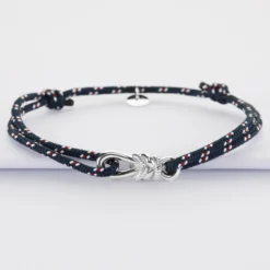 Online HappyBulle Bracelet homme cordage marin simple "Le lien" argent - x Lilylovesfashion Argent rhodié 925
