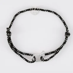 Sale HappyBulle Bracelet homme cordage marin manille argent 15 mm Argent rhodié 925