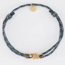 New HappyBulle Bracelet homme cordage marin simple "Le lien" plaqué or - x Lilylovesfashion Plaqué or 18k