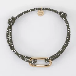 Sale HappyBulle Bracelet homme cordage marin simple maillon plaqué or 25x12 mm Plaqué or 18k