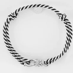 Sale HappyBulle Bracelet homme cordon marin tressé "Le lien" argent - x Lilylovesfashion Argent rhodié 925