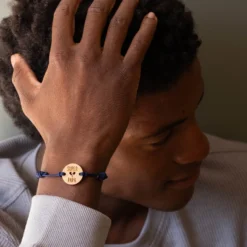 Clearance HappyBulle Bracelet homme médaille gravée ronde 21 mm - Edition spéciale 