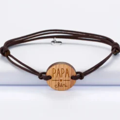 Hot HappyBulle Bracelet homme médaille gravée ronde 21 mm - Edition spéciale 