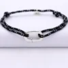 HappyBulle Bracelet homme personnalisé cordage marin collection Chapitre mousqueton 11x19 mm argent - à composer