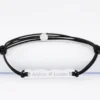 New HappyBulle Bracelet homme personnalisé cordon doublé médaille gravée argent plaque 42x8 mm
