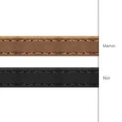 Online HappyBulle Bracelet homme personnalisé cuir fermoir gravé acier 15x15 mm