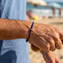 Best HappyBulle Bracelet homme personnalisé cordage marin collection Chapitre argent - à composer Argent rhodié 925