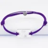 Best HappyBulle Bracelet homme personnalisé cordon doublé médaille gravée argent rectangle 23x16 mm - x Barbapapa