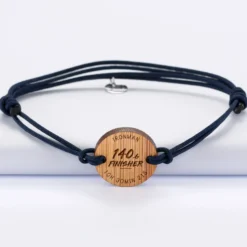 Sale HappyBulle Bracelet homme personnalisé médaille gravée ronde 21 mm - Edition spéciale 