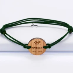 Sale HappyBulle Bracelet homme personnalisé médaille gravée ronde 21 mm - Edition spéciale 