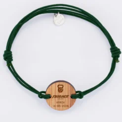 Sale HappyBulle Bracelet homme personnalisé médaille gravée ronde 21 mm - Edition spéciale 