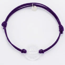 Outlet HappyBulle Bracelet homme personnalisé médaille gravée ronde 21 mm - Edition spéciale 