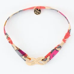 New HappyBulle Bracelet infini Liberty médaille gravée plaqué or 25x10mm Plaqué or 18k