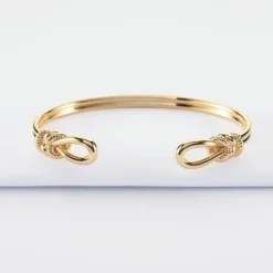 Sale HappyBulle Bracelet jonc "Le lien" plaqué or - x Lilylovesfashion