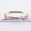 Online HappyBulle Bracelet jonc "Le lien" plaqué or et cordon Liberty - x Lilylovesfashion