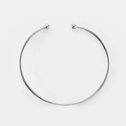 New HappyBulle Bracelet jonc ouvert boules argent Argent rhodié 925