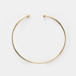 Online HappyBulle Bracelet jonc ouvert boules plaqué or Plaqué or 18k