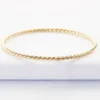 Outlet HappyBulle Bracelet jonc torsadé plaqué or