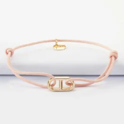 Hot HappyBulle Bracelet maille marine plaqué or 15,4x9 mm Plaqué or 18k